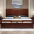 实木床 黄金檀木床 1.8米双人床 现代中式婚床 禅意主卧室木质大床 1.8M单床+床头柜*1(1.8米单床)第2张高清大图