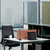 艾诺狄斯 现代简约办公室双人位带副柜职员办公桌椅组合办公家具(胡桃色双人位)第3张高清大图