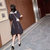SELAH 设计师品牌2021秋季新款淑女网红气质连衣裙(M 黑色)第3张高清大图