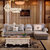拉斐曼尼 FS028 欧式布艺沙发 欧式简约小户型沙发客厅 实木沙发组合(A款 1+3+左妃)第2张高清大图