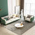 TIMI免洗防污科技布乳胶沙发轻奢三人四人直排组合客厅沙发(暖橘色+米白色 双人位1.8米)第4张高清大图