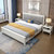 吉木多 实木床1.8米双人床现代简约欧美式床主卧1.5m单人高箱储物软包床(1.8*2米象牙白 单床)第2张高清大图