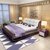 美天乐 简约现代卧室皮床 1.8米小户型时尚双人皮艺软包婚床包邮(紫色 床)第3张高清大图