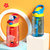 日本AKAW随手杯儿童夏季运动便携简约带吸管提手方便卡通可爱便携耐摔杯子(玫瑰红)第5张高清大图