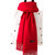 新款女士保暖纯色仿羊绒围巾 欧美流苏加长加厚围巾披肩(大红色)第4张高清大图
