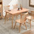 家逸 实木餐桌餐桌椅组合饭桌方桌吃饭桌子长方形家用小户型北欧(9)第2张高清大图
