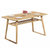 北欧纯实木餐桌椅组合现代简约小户型家用吃饭桌子长方形歺桌椅(1.2M*80CM桌(白橡木))第5张高清大图
