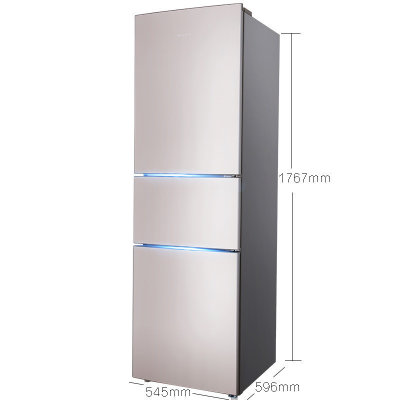 海信（Hisense）BCD-218D/Q 218升 三门冰箱 家用保鲜 2级能效 静音低噪 快速冷冻 家用（流光银）
