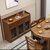 俊采云JCY-N3中式实木餐边柜餐厅茶水柜多功能碗橱厨房柜子（单位：个）(胡桃色)第3张高清大图