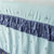 囍人坊  M韩版纯棉花边床头罩 布艺全棉床头套 靠背罩 防尘罩 1.5m1.8/2.0(北欧星空蓝 150*110)第3张高清大图