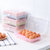 厨房15格鸡蛋盒冰箱保鲜盒便携野餐鸡蛋收纳盒塑料鸡蛋盒蛋托蛋格（新疆西藏青海不发货）(白色 默认)第2张高清大图