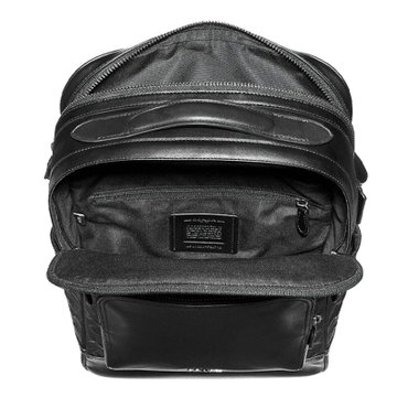 COACH/蔻驰 奢侈品男包 新款男士大号登山包 双肩包 旅行包 F50719 黑色(黑色)