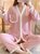 SUNTEK2022年新款睡衣女春秋纯色款开衫两件套公主风套装长袖长裤家居服(SNL-2202#樱桃小丸子)第4张高清大图