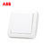 ABB开关插座面板德静系列白色五孔插座86型开关面10A墙壁开关面板插座套餐合集(一位双控)第3张高清大图
