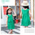 夏季新品女童棉麻连衣裙韩版棉质休闲居家外穿公主裙子(100 绿色)第3张高清大图