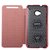 倍思（BASEUS）HTC ONE M7 801e（国际版）彩薄皮套（玫红色）第4张高清大图