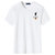 Polospor夏季男式休闲印花T恤男短袖上衣(白色 XXXL)第3张高清大图