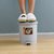 创意家用脚踏脚踩带盖垃圾桶式卫生间厨房客厅垃圾筒圆有盖塑料(6.8L米色（不带内桶）)第5张高清大图