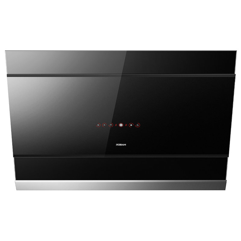 侧吸式灶具 钢化玻璃 大吸力油烟机 免拆免洗 cxw-220-5701 黑色