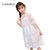 CaldiceKris（中国CK）女童白色蕾丝镂空连衣裙CK-FS3442(白色 160)第4张高清大图