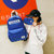 didas/阿迪达斯女包双肩包男包书包校园户外旅行包休闲运动韩版背包(蓝色)第2张高清大图