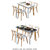 匠林家私北欧实木餐桌椅组合家用长方形饭桌现代简约小户型餐桌子(黑色 140cm)第2张高清大图