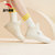 安踏女鞋板鞋女2022夏季新款运动鞋女休闲鞋韩式高邦板鞋R(象牙白 39)第6张高清大图