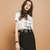 七格格2017夏装新款时尚街头宽松圆领人物字母印花短袖T恤女X1041(白色 L)第2张高清大图