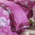 巢居良品 新款韩式田园风纯棉四件套 床上用品 公主套件 (芳香满园-紫 220*240CM)第2张高清大图
