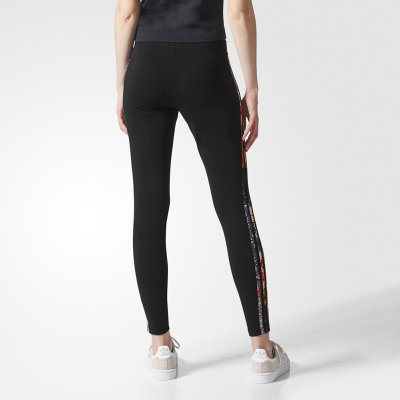 adidas 阿迪达斯 三叶草 女子 绑腿裤 黑 BR513