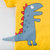 浒浒豹2021儿童短袖T恤孩子的衣服童装夏季洋气男童上衣宝宝汗衫(水蓝色 90cm)第4张高清大图