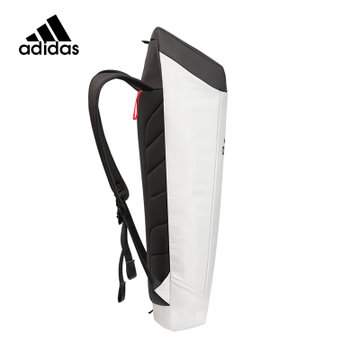 阿迪达斯羽毛球拍包男女网球包多功能大容量装备包双肩背包3支装BG940111(白色)