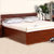 御品工匠 1.5 1.8米 实木床 双人床 乌金木色 北欧风格家具 0122(1.8*2.0米气动高箱床)第5张高清大图