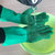 耐高温250度手套防水烫隔热食品防化耐磨防滑加厚劳保橡胶五指套(绿色 M)第2张高清大图
