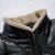 冬季新款男士短版时尚羊毛领羽绒服男保暖羽绒外套8321(黑色 L/175)第4张高清大图