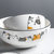 方碗家用大碗汤碗面碗沙拉简约北欧家用餐具可爱陶瓷碗米饭碗套装(4.5寸圆碗 1个装)第3张高清大图