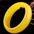 左传 黄玛瑙宽面手镯加宽加厚玛瑙玉髓手镯 金黄色玉髓玛瑙手镯(黄色 54-56mm)第2张高清大图