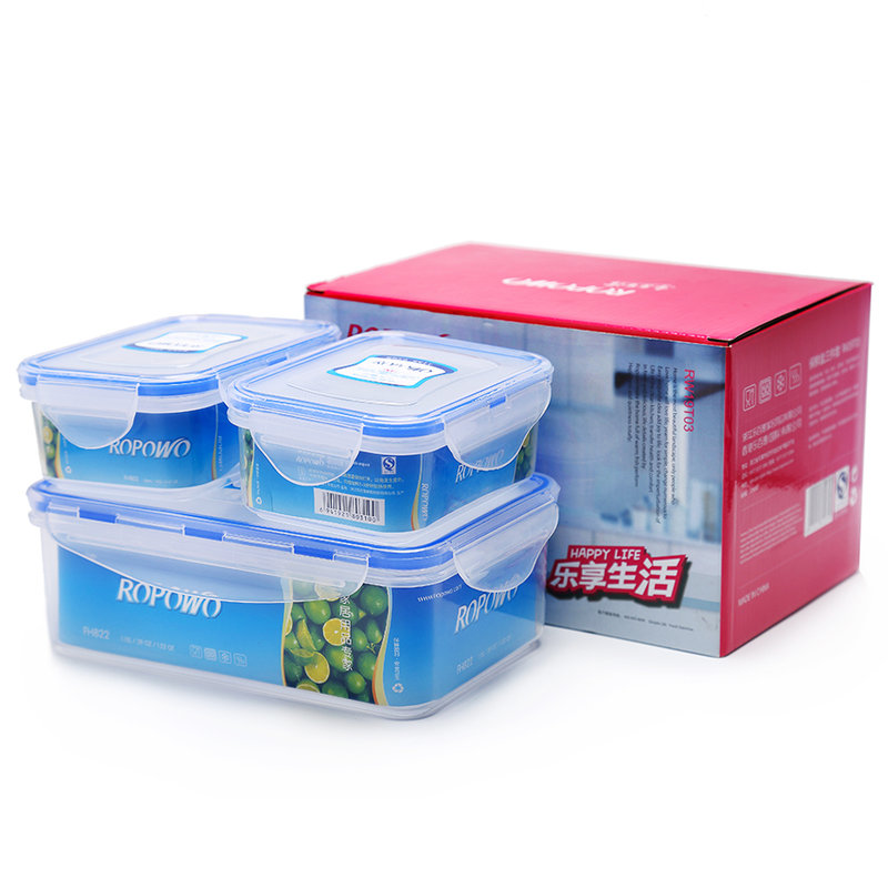 乐百惠(ropowo) rw19t03 保鲜盒彩盒套装