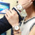 欧美时（OMAYS）瑞士品质全自动机械女表潮流商务双日历女士手表休闲时尚夜光防水手表女腕表(黑色 钢带)第5张高清大图