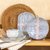 摩登主妇粉樱陶瓷餐具创意套装立体浮雕双耳长方形盘子有特色的碗(粉樱浮雕8.5英寸圆盘 默认版本)第9张高清大图