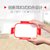 爱仕达久扣保鲜盒ASD 长方形便当储物盒高硼硅玻璃饭盒640ml密封罐RXB64W1Q-C 红色第3张高清大图
