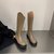 SUNTEK小个子棕色长筒骑士靴女鞋2021年新款秋冬季加绒小众设计中长靴子(BK888-21咖啡色单里 37)第2张高清大图
