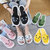 鞋子女学生韩版拖鞋女夏外穿厚底高跟中跟网红新款时尚防滑女鞋都喜欢(2020芝熊猫（黄色）)第4张高清大图