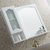 科玛斯橡木浴室柜美式实木镜柜卫浴美式镜柜卫生间储物柜组合侧柜C156(白色 右镜 90cm长)第4张高清大图