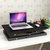 SKYMI简约现代站立笔记本折叠桌家用台式桌简易可升降站立式电脑桌(黑色)第2张高清大图