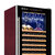 西伯仑 XL-168智能恒温红酒柜 茶叶柜 冷藏柜 冰吧展示柜 展架红木纹实木层架(红色暗拉手展架)第2张高清大图