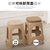 永岩钢木 经济家用塑料凳 简约时尚居家凳  YY-0069(卡其色 粉色 绿色 默认)第2张高清大图