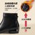 SUNTEK低跟小短靴女秋冬2021年新款软皮平底女鞋冬季加绒鞋妈妈(34 黑色（单里）)第5张高清大图