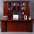 DF办公家具老板桌2.2米办公桌贴实木皮DF-2201大班台第2张高清大图