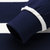 CINESSD秋冬季新款男式T恤 商务中年条纹t恤翻领长袖纯棉POLO衫(蓝色 XL)第4张高清大图